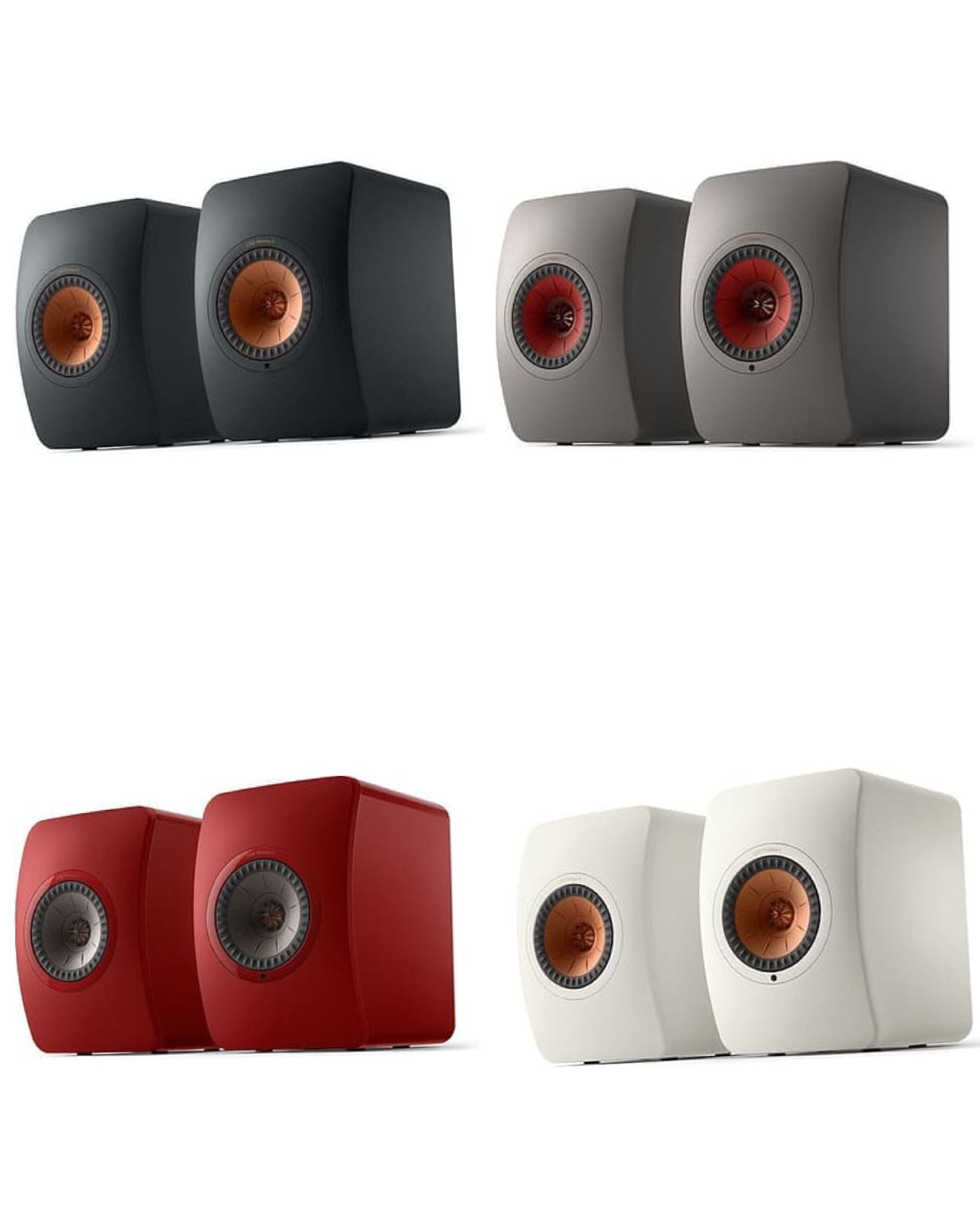 Активная пара динамиков KEF LS50 Wireless II (черный, белый, красный, серый)